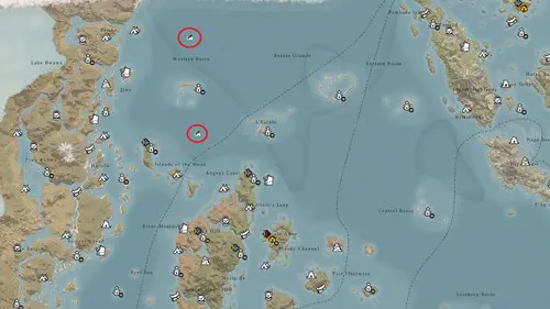 Locations on the map where you can find Kuharibu