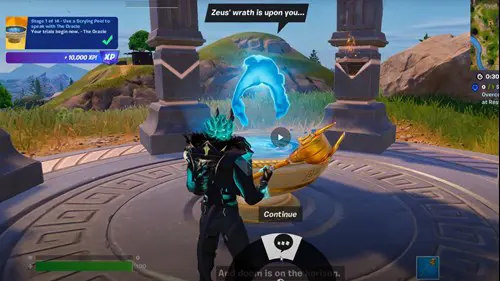 Using a Scrying Pool in Fortnite