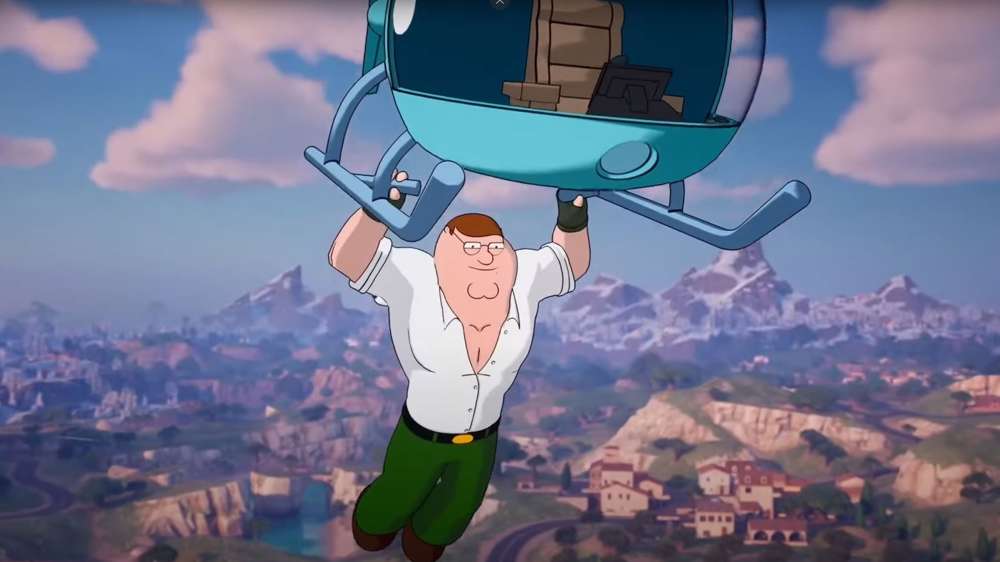 Where is Peter Griffin on the Fortnite map?