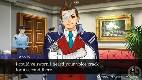 Apollo Justice in Ace Attorney - Dual Destinies