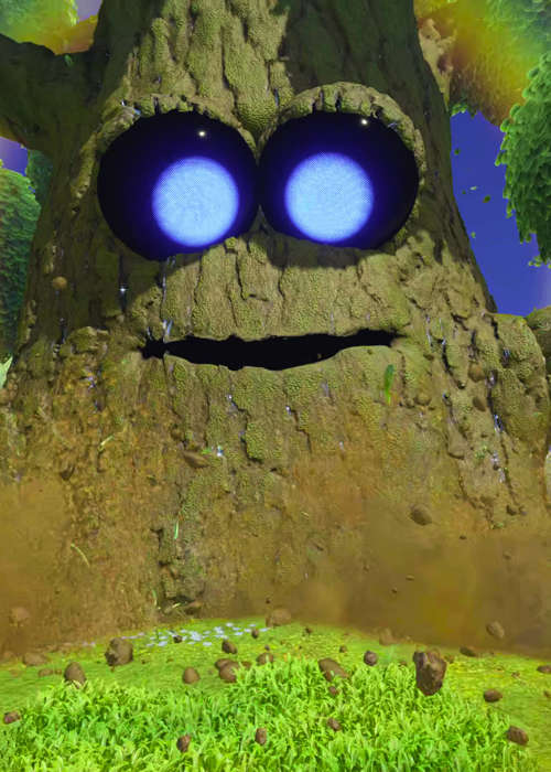 Astro Bot: How to splash Papa Tree's face during his song