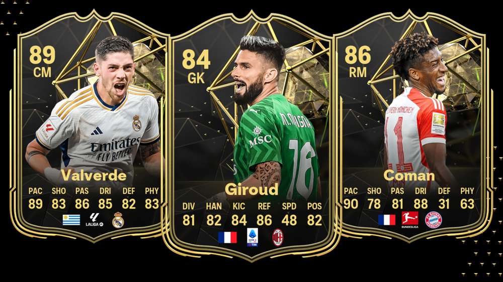 All EA FC 24 TOTW 4 players, including Valverde, Coman & Giroud