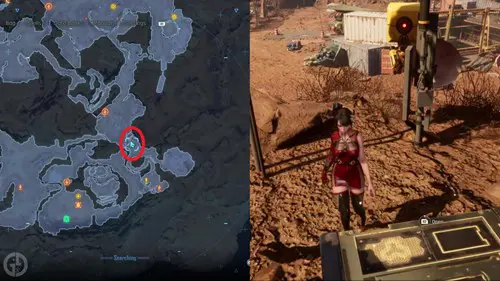 The Wasteland Antenna chest map location in Stellar Blade