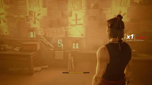 Sifu Shrine Locations: A shrine by a glowing wall.