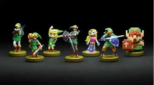 a picture of different Tears of the Kingdom Amiibos