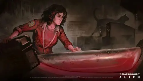 Key art of Ellen Ripley, as she appears in Dead by Daylight