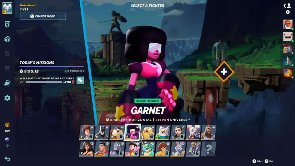 MultiVersus Garnet combos, perks & specials