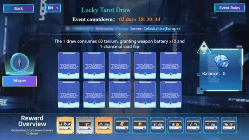 Tower of Fantasy Lucky Tarot Event