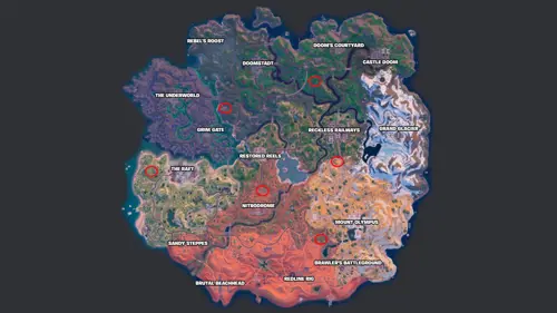 armour landing sites and Stark Industries Chest locations in Fortnite