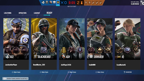 Image of badges in Rainbow Six Siege