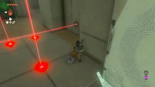 an image of the lasers in the Orochium Shrine