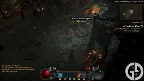 Image of where to gather Fetid Khazra Liver in Diablo 4 Season 5