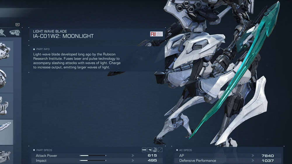 How to get the Moonlight Blade in Armored Core 6