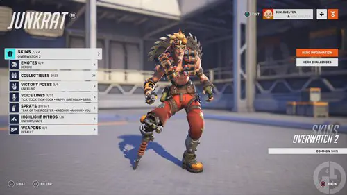 Junkrat poses in Overwatch 2