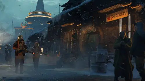 Kijimi, a snowy planet in Star Wars Outlaws