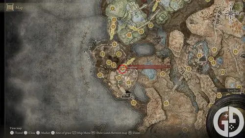 Map of Belurat's Stagefront in Elden Ring Shadow of the Erdtree