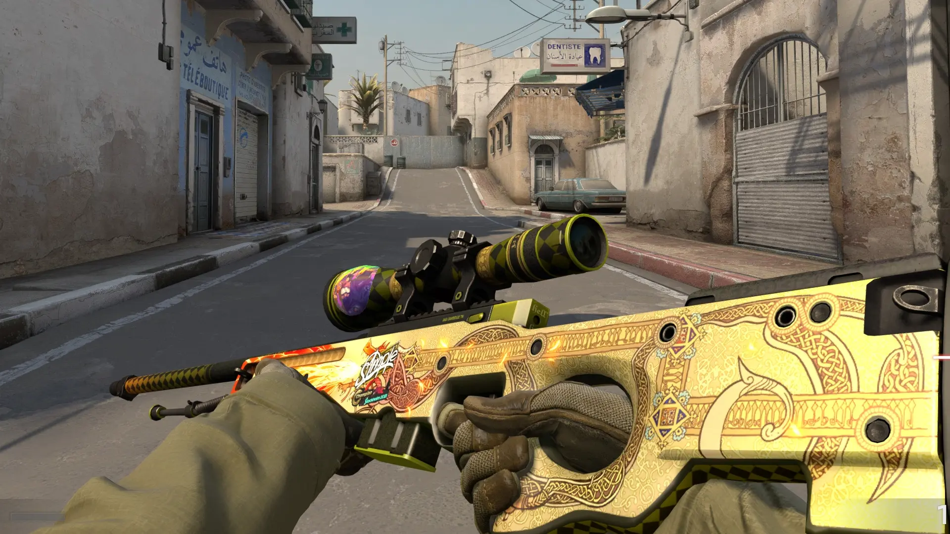 Image of the AWP Dragon Lore skin in CS:GO