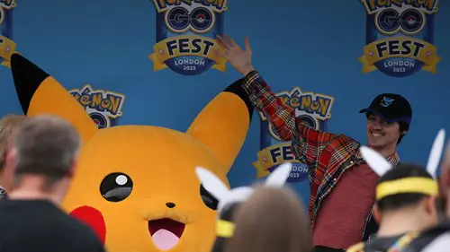 Pikachu at GO Fest 2023: London