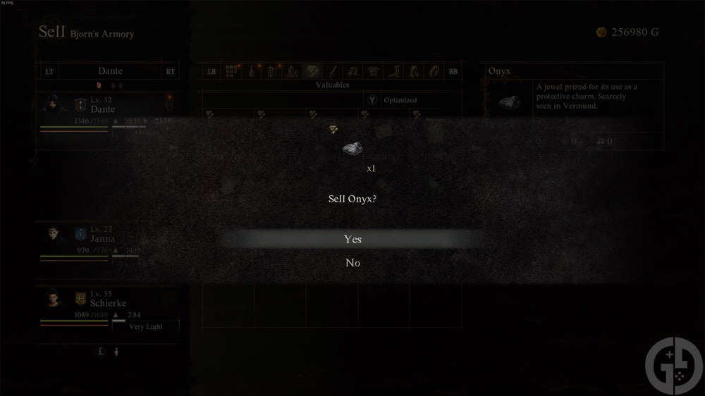 Should you sell Onyx, Jasper & Tiger Eye in Dragon's Dogma 2