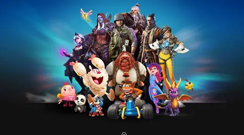 Activision Blizzard's many mascots, as featured on their website.