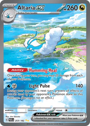 Altaria's special illustration rare ex card.