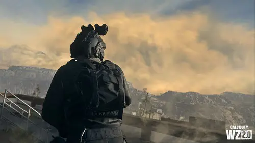 Image of a player overlooking smoke in MW2