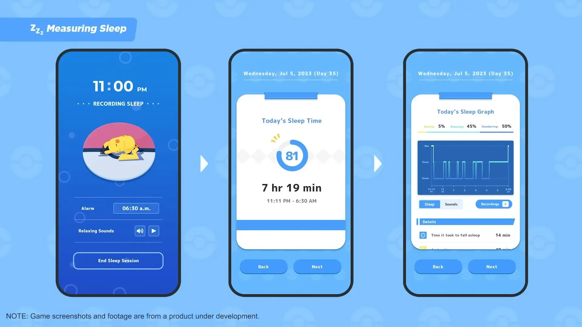 Using Pokemon Sleep to tracking your sleeping time