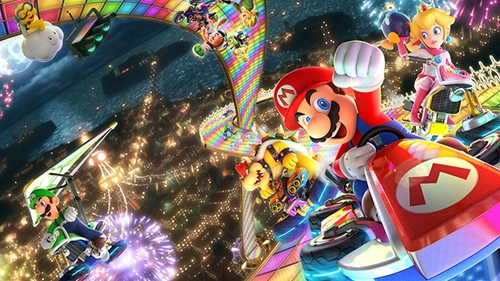 The key art for Mario Kart 8 Deluxe.