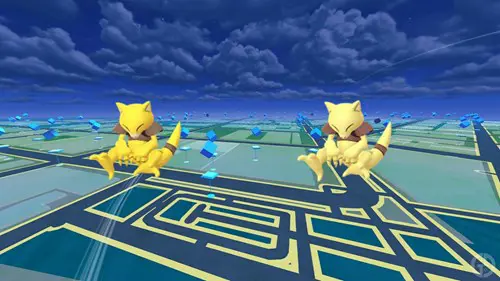 Shiny Abra on the Pokemon GO map