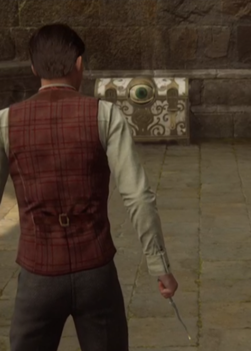 Here's how you open white chests with eyes in Hogwarts Legacy