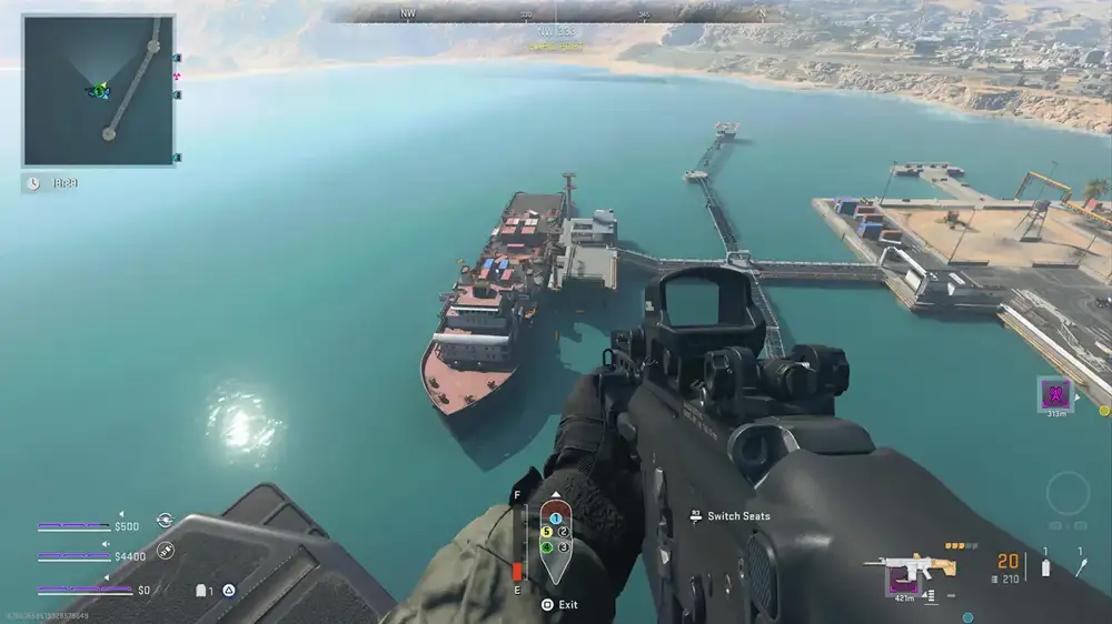 MW2 DMZ Piracy mission: Where to find the shipping manifest