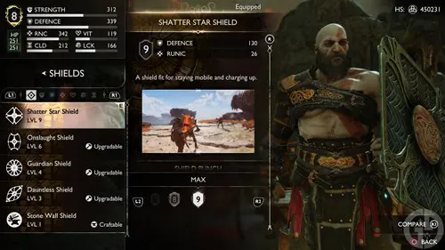 Shatter Star Shield in God of War Ragnarok