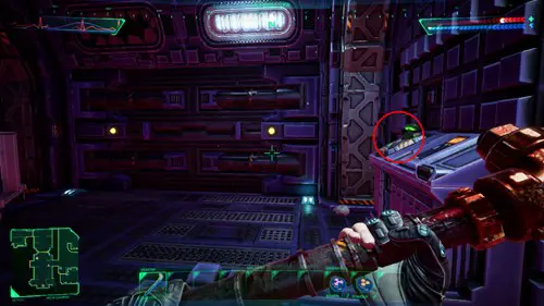 System Shock: how to get the pistol, delta quadrant