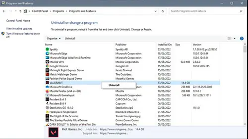 How To Uninstall VALORANT