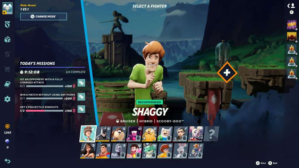 MultiVersus Shaggy combos, perks & specials