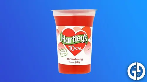 Hartley's Strawberry Flavour Jelly, one of the best gaming snacks