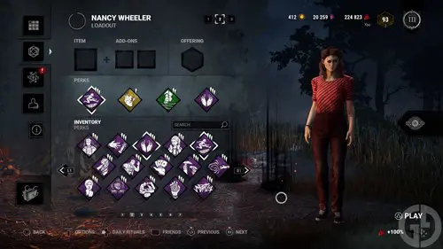 The Power Walking Build, one of Nancy Wheeler's best Perk builds in DbD