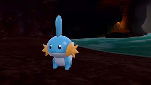 Image of Mudkip in the Pokemon Scarlet & Violet DLC