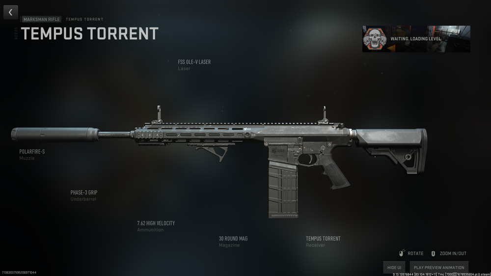 Best Tempus Torrent Marksman Rifle loadout in MW2: Class setup, attachments, and perks