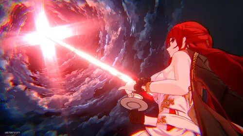 Himeko using her ultimate in Honkai Star Rail.