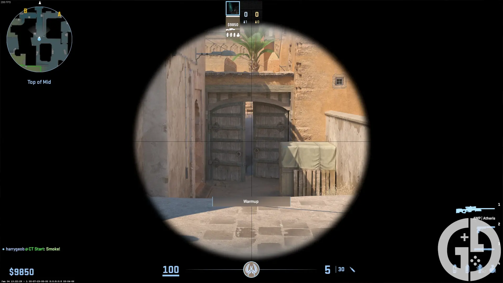 Cs2 Dust2 Mid Doors Smoke