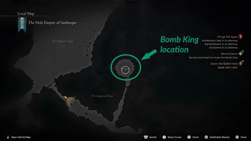 Image of the Bomb King Notorious Mark map location in Final Fantasy 16