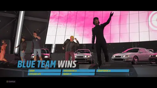 The Forza Horizon 5 Horizon Tour podium.