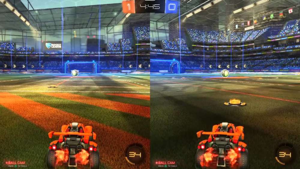 How to play split-screen in Rocket League