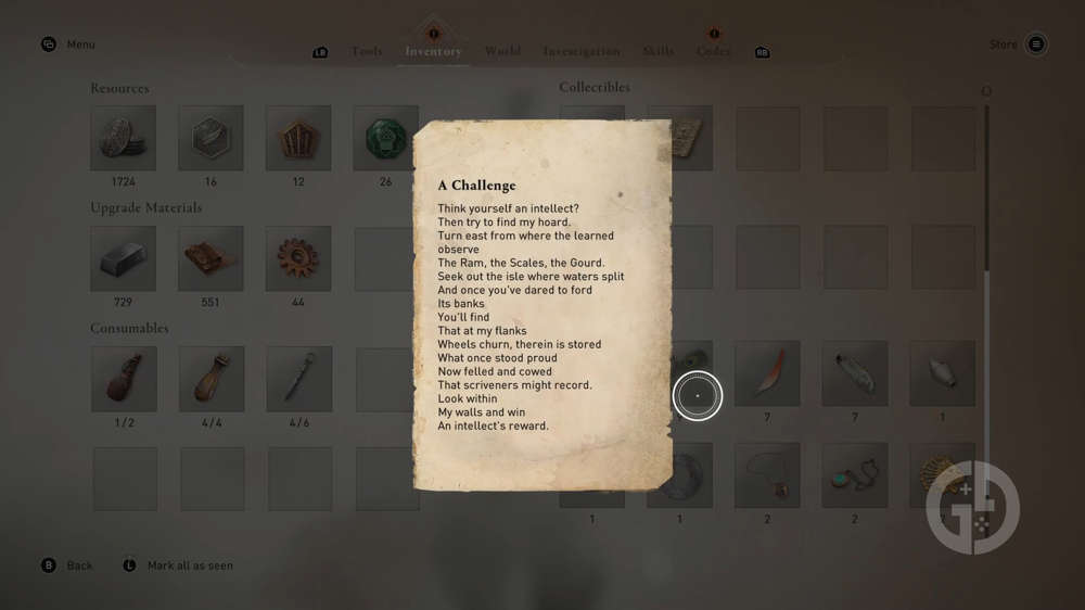 How to find the 'A Challenge' Enigma in Assassin's Creed Mirage