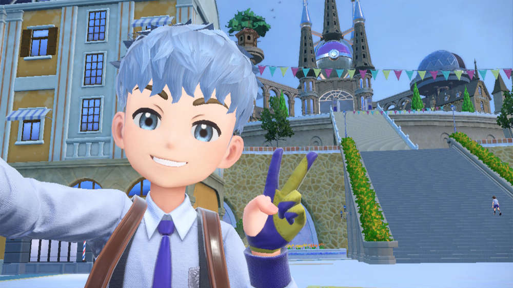 Take pictures with your buddies with the photo mode in Pokemon Scarlet and Violet