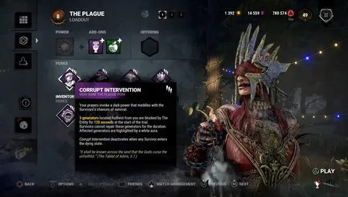 Corrupt Intervention, one of the best Killer Perks in Dead by Daylight