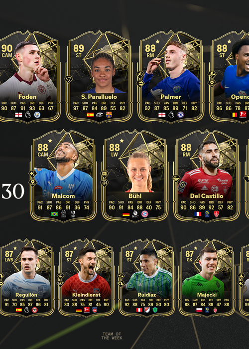 EA FC 24 TOTW 30 player, from Palmer to Paralluelo