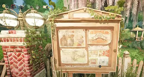 Customisation board in Garden Life A Cozy Simulator