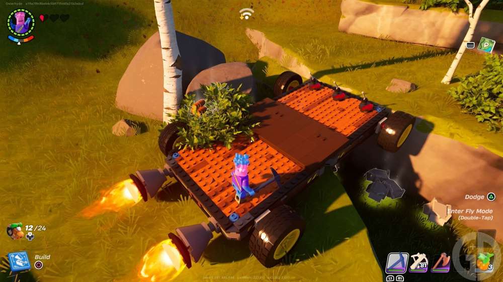 How to build a car in LEGO Fortnite